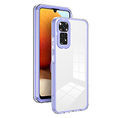 Coque Rebord Contour Silicone et Vitre Transparente Miroir Housse Etui H01P pour Xiaomi Redmi Note 11 4G (2022) Violet