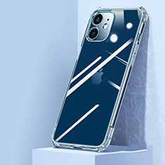 Coque Rebord Contour Silicone et Vitre Transparente Miroir Housse Etui H02 pour Apple iPhone 12 Clair