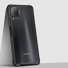 Coque Rebord Contour Silicone et Vitre Transparente Miroir Housse Etui H02 pour Huawei Nova 6 SE Noir