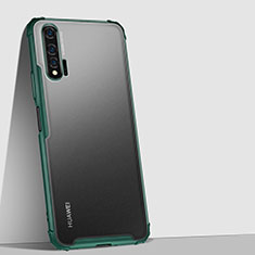 Coque Rebord Contour Silicone et Vitre Transparente Miroir Housse Etui H02 pour Huawei Nova 6 Vert