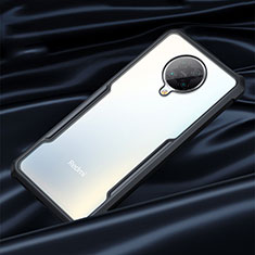 Coque Rebord Contour Silicone et Vitre Transparente Miroir Housse Etui H02 pour Xiaomi Redmi K30 Pro 5G Noir