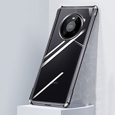Coque Rebord Contour Silicone et Vitre Transparente Miroir Housse Etui M01 pour Huawei Mate 40E 4G Noir