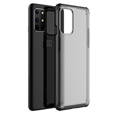 Coque Rebord Contour Silicone et Vitre Transparente Miroir Housse Etui M01 pour OnePlus 8T 5G Noir
