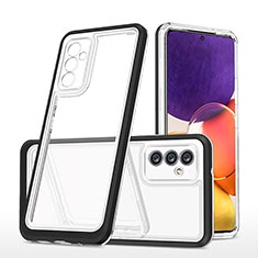 Coque Rebord Contour Silicone et Vitre Transparente Miroir Housse Etui MQ1 pour Samsung Galaxy Quantum2 5G Noir