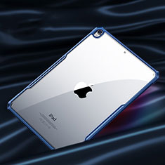 Coque Rebord Contour Silicone et Vitre Transparente Miroir Housse Etui pour Apple iPad Air 10.9 (2020) Bleu