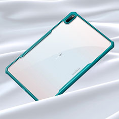Coque Rebord Contour Silicone et Vitre Transparente Miroir Housse Etui pour Huawei MatePad Cyan