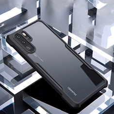 Coque Rebord Contour Silicone et Vitre Transparente Miroir Housse Etui pour Huawei P30 Pro New Edition Noir
