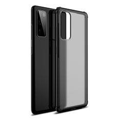 Coque Rebord Contour Silicone et Vitre Transparente Miroir Housse Etui pour Samsung Galaxy S20 FE (2022) 5G Noir