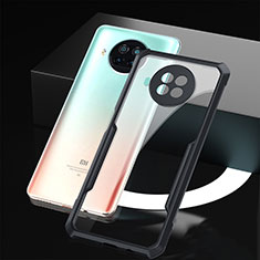 Coque Rebord Contour Silicone et Vitre Transparente Miroir Housse Etui pour Xiaomi Mi 10i 5G Noir