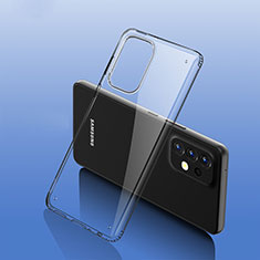 Coque Rebord Contour Silicone et Vitre Transparente Miroir Housse Etui WL2 pour Samsung Galaxy A23 4G Gris