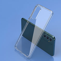 Coque Rebord Contour Silicone et Vitre Transparente Miroir Housse Etui WL2 pour Samsung Galaxy M23 5G Clair