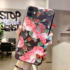 Coque Silicone Fleurs Souple Couleur Unie Etui Housse H12 pour Apple iPhone 11 Rose