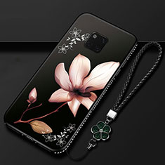 Coque Silicone Fleurs Souple Couleur Unie Etui Housse K01 pour Huawei Mate 20 Pro Mixte