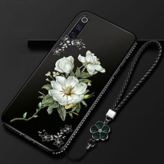 Coque Silicone Fleurs Souple Couleur Unie Etui Housse K06 pour Xiaomi Mi A3 Blanc