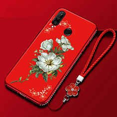 Coque Silicone Fleurs Souple Couleur Unie Etui Housse pour Huawei Honor 20E Colorful