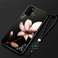 Coque Silicone Fleurs Souple Couleur Unie Etui Housse pour Huawei Honor View 30 5G Mixte