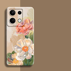 Coque Silicone Fleurs Souple Couleur Unie Etui Housse pour Xiaomi Redmi Note 13 Pro 5G Mixte