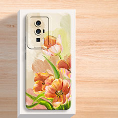 Coque Silicone Fleurs Souple Couleur Unie Etui Housse S01 pour Xiaomi Poco F5 Pro 5G Colorful
