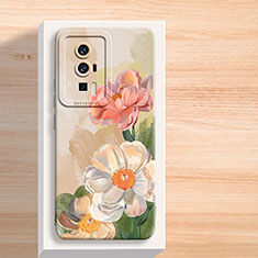 Coque Silicone Fleurs Souple Couleur Unie Etui Housse S01 pour Xiaomi Poco F5 Pro 5G Mixte