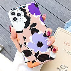 Coque Silicone Fleurs Souple Couleur Unie Etui Housse S03 pour Apple iPhone 11 Pro Max Mixte