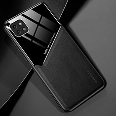 Coque Silicone Gel Motif Cuir Housse Etui avec Magnetique pour Samsung Galaxy A22 5G Noir
