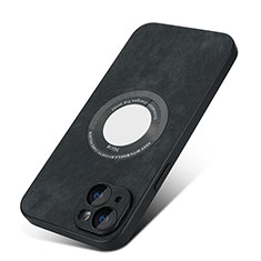 Coque Silicone Gel Motif Cuir Housse Etui avec Magnetique S07D pour Apple iPhone 13 Noir