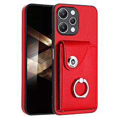Coque Silicone Gel Motif Cuir Housse Etui BF2 pour Xiaomi Redmi 12 4G Rouge