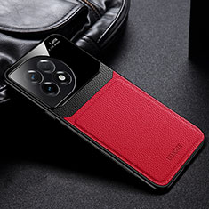 Coque Silicone Gel Motif Cuir Housse Etui FL1 pour OnePlus 11 5G Rouge