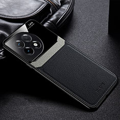Coque Silicone Gel Motif Cuir Housse Etui FL1 pour OnePlus 11R 5G Noir