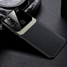 Coque Silicone Gel Motif Cuir Housse Etui FL1 pour Samsung Galaxy A21s Noir
