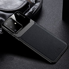 Coque Silicone Gel Motif Cuir Housse Etui FL1 pour Samsung Galaxy Note 10 Lite Noir