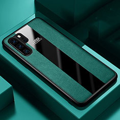 Coque Silicone Gel Motif Cuir Housse Etui H01 pour Huawei P30 Pro New Edition Vert