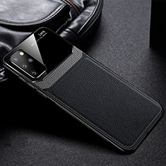 Coque Silicone Gel Motif Cuir Housse Etui H01 pour Samsung Galaxy S20 Plus 5G Noir