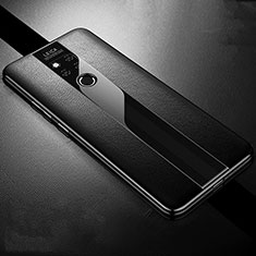 Coque Silicone Gel Motif Cuir Housse Etui H02 pour Huawei Mate 20 X 5G Noir