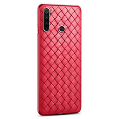 Coque Silicone Gel Motif Cuir Housse Etui H02 pour Xiaomi Redmi Note 8 Rouge