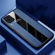 Coque Silicone Gel Motif Cuir Housse Etui H03 pour Huawei P40 Lite Bleu