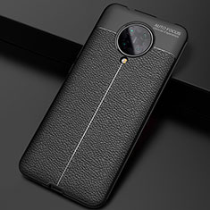 Coque Silicone Gel Motif Cuir Housse Etui H03 pour Xiaomi Poco F2 Pro Noir