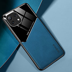 Coque Silicone Gel Motif Cuir Housse Etui H05 pour Xiaomi Mi 11 5G Bleu