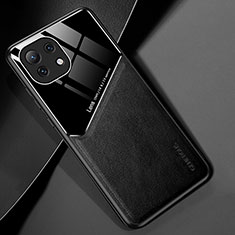 Coque Silicone Gel Motif Cuir Housse Etui H05 pour Xiaomi Mi 11 Lite 4G Noir