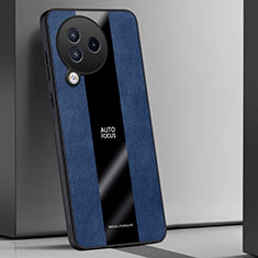 Coque Silicone Gel Motif Cuir Housse Etui PB1 pour Xiaomi Civi 3 5G Bleu