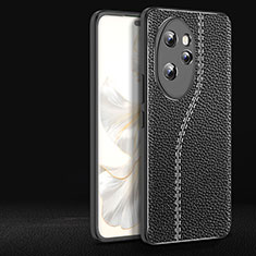 Coque Silicone Gel Motif Cuir Housse Etui pour Huawei Honor 100 Pro 5G Noir