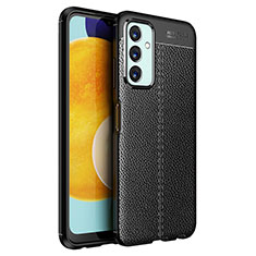 Coque Silicone Gel Motif Cuir Housse Etui pour Samsung Galaxy F23 5G Noir