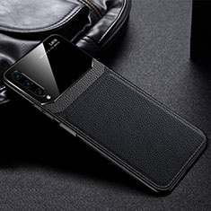 Coque Silicone Gel Motif Cuir Housse Etui S03 pour Huawei Honor 9X Pro Noir
