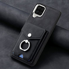 Coque Silicone Gel Motif Cuir Housse Etui SD3 pour Samsung Galaxy M32 4G Noir
