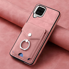 Coque Silicone Gel Motif Cuir Housse Etui SD3 pour Samsung Galaxy M32 4G Rose
