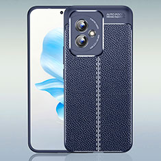 Coque Silicone Gel Motif Cuir Housse Etui WL1 pour Huawei Honor 100 5G Bleu