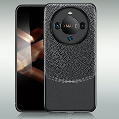 Coque Silicone Gel Motif Cuir Housse Etui WL1 pour Huawei Mate 60 Pro Noir