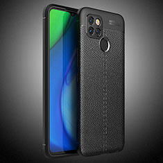 Coque Silicone Gel Motif Cuir Housse Etui WL1 pour Realme V3 5G Noir