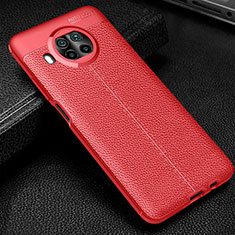 Coque Silicone Gel Motif Cuir Housse Etui WL2 pour Xiaomi Mi 10i 5G Rouge