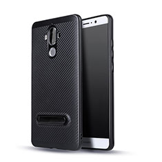 Coque Silicone Gel Serge avec Support pour Huawei Mate 9 Noir